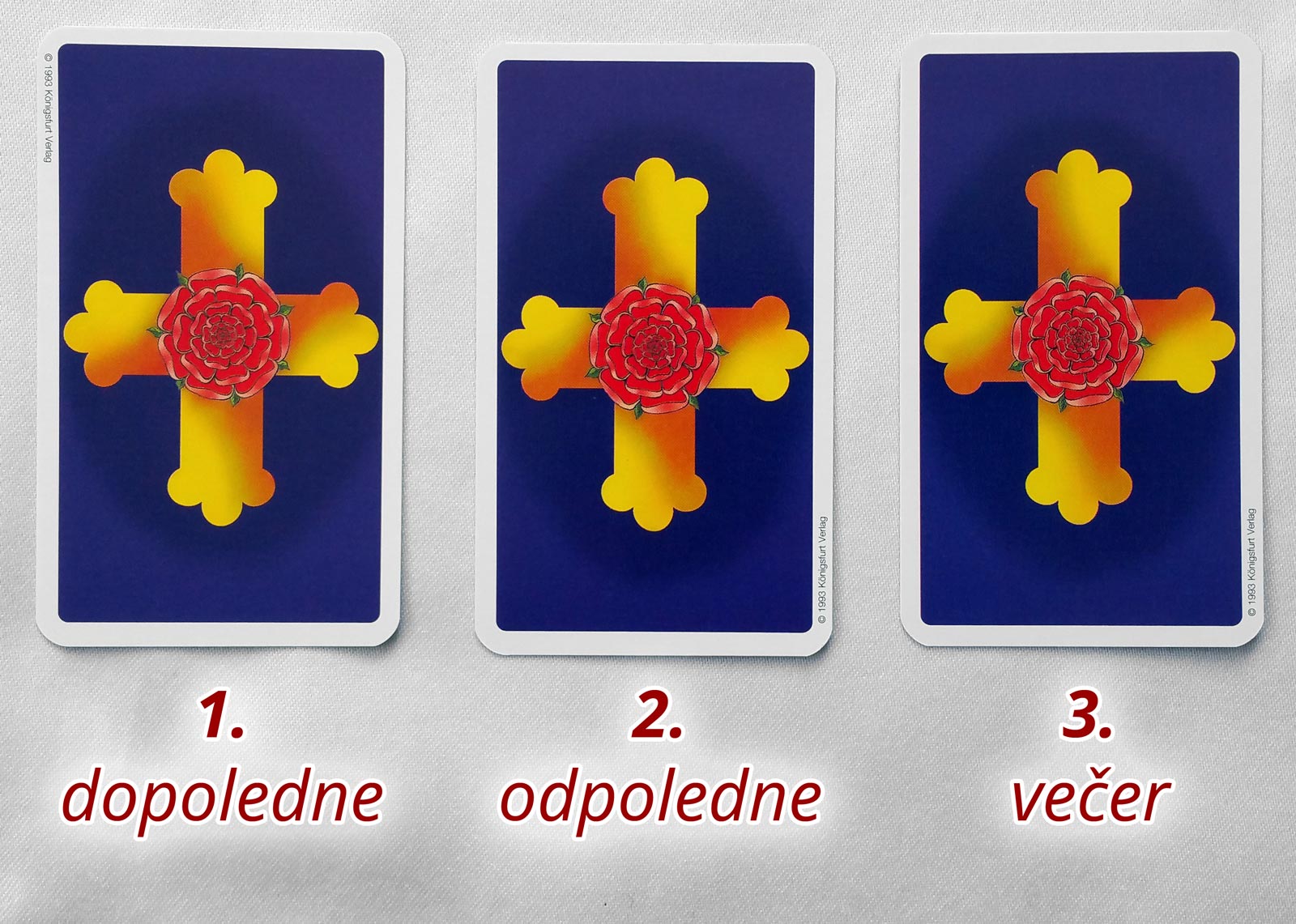 Tři karty: Dopoledne; Odpoledne; Večer