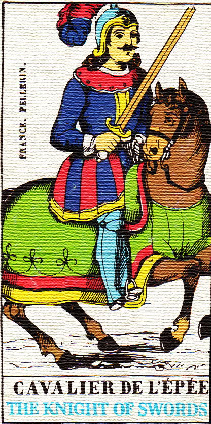 Tarotová karta Rytíř mečů